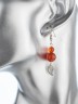Серьги из сердолика "Сантия" с8736