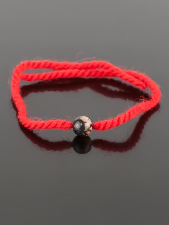 Браслет-оберег «Красная нить» родонит бп10920