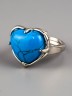 Кольцо из им. бирюзы "Радость" 04-682