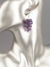 Серьги из аметиста "Соцветие" 03-1589