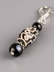 Брелок "Дзи 9 Глаз" с агатом БРК-970