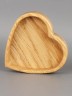 Тарелка из дерева дуб 10х10 см "Сердце" (2 шт) 54-172