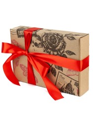 Набор для упаковки подарка - подарочная коробка 13х18,5х4 см 3 шт. УП-302