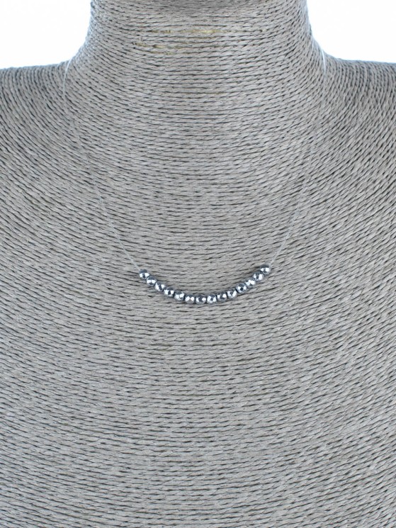 Колье с гематитом "Нежность" 01-512