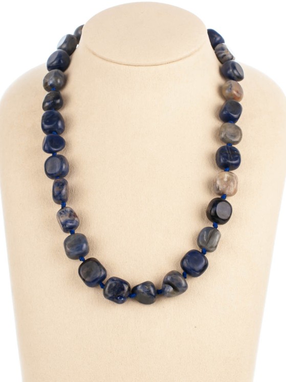 Бусы из содалита «Настроение» 01-663