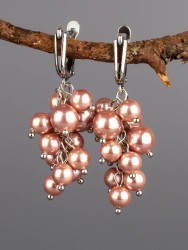 Серьги из жемчуга Майорка "Гроздь" 03-1375