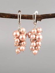 Серьги из жемчуга Майорка "Гроздь" 03-1375