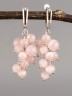 Серьги из кошачьего глаза "Гроздь" 03-1590