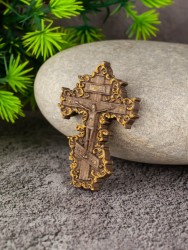 Православный крест из дерева 50х35 мм 52-024