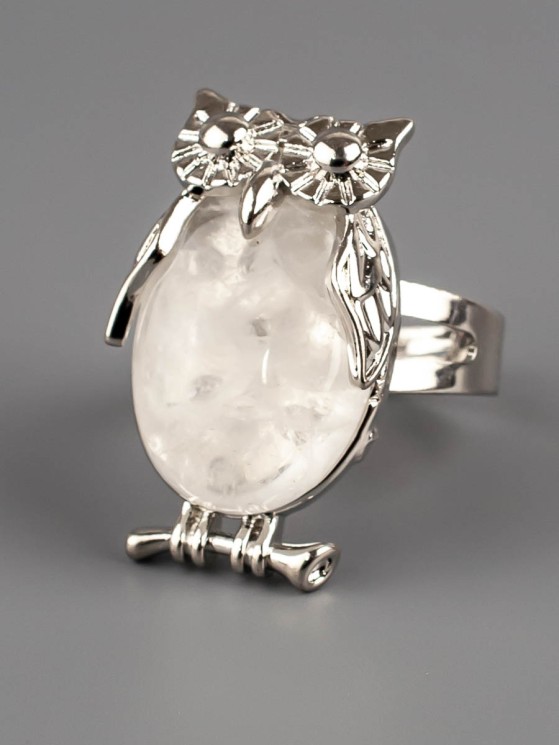 Кольцо из горного хрусталя "Мудрость" 04-779