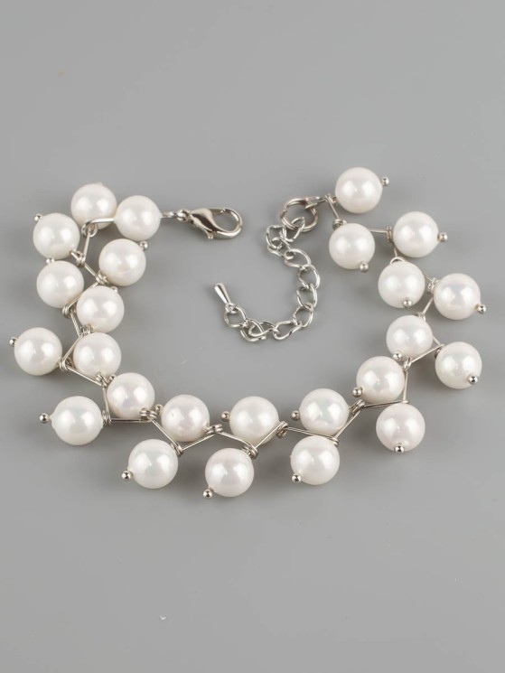 Браслет "Ёлочка" жемчуг "Майорка" бп10265