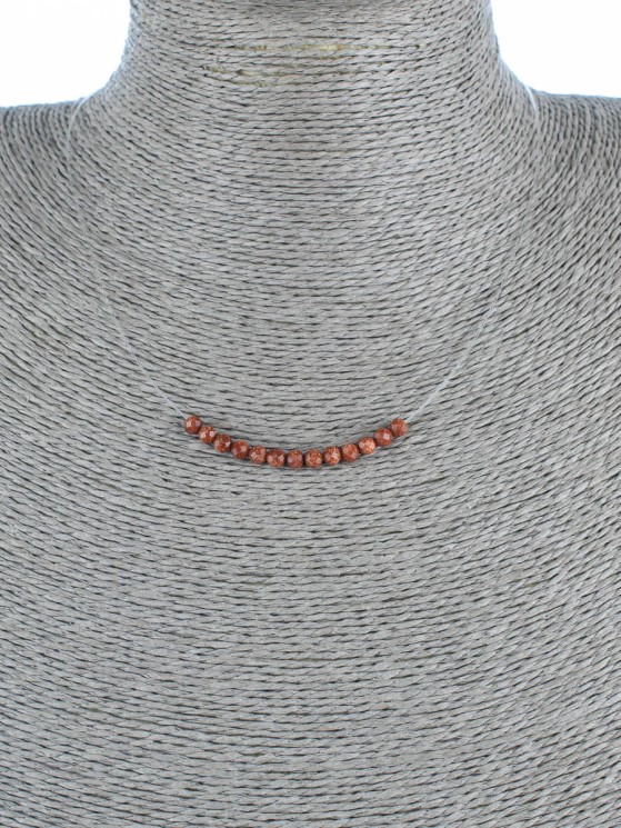 Колье с авантюрином "Нежность" 01-514