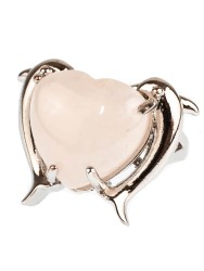 Кольцо из розового кварца "Вдохновение" 04-536