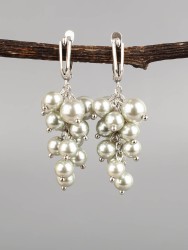 Серьги из жемчуга Майорка "Гроздь" 03-1377