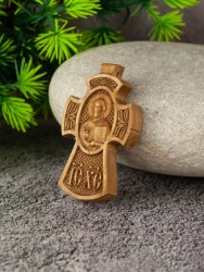 Православный крест из дерева 50х30 мм 52-025