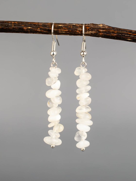 Серьги из адуляра "Забава" 03-1640