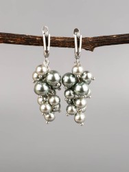 Серьги из жемчуга Майорка "Гроздь" 03-1378