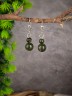 Серьги из змеевика "Дарина" с8788