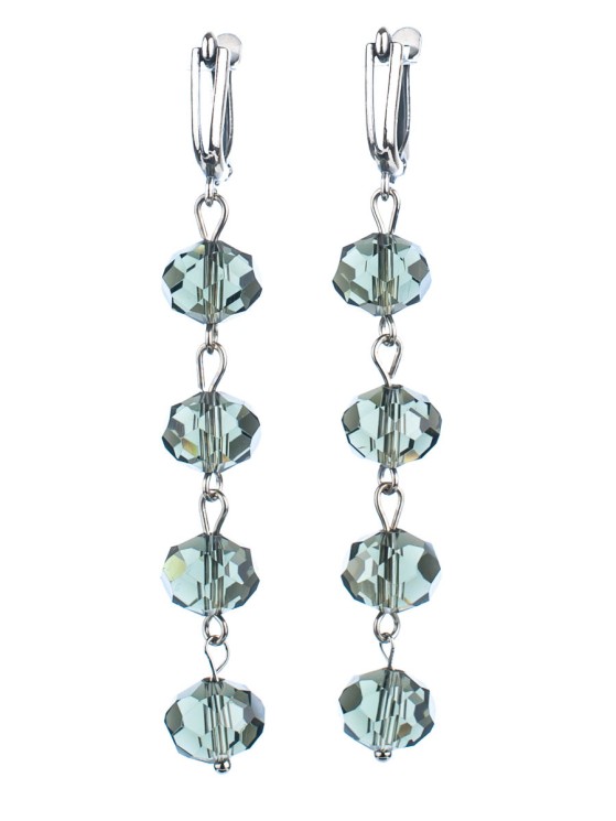 Серьги из хрусталя "Ручеёк" 03-1467