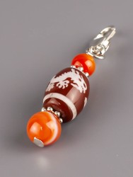 Брелок "Дзи Дракон" с сердоликом БРК-974