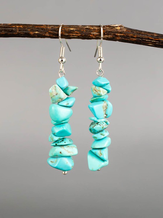 Серьги из бирюзы "Забава" 03-1641