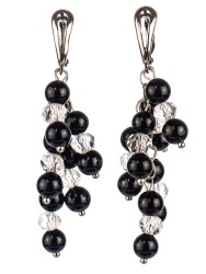 Серьги из агата "Смородина" 03-1143