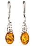 Серьги из янтаря "Балтия" с9300