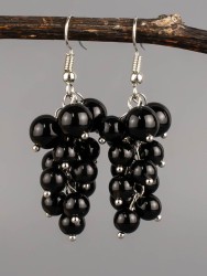 Серьги из агата "Соцветие" 03-1593