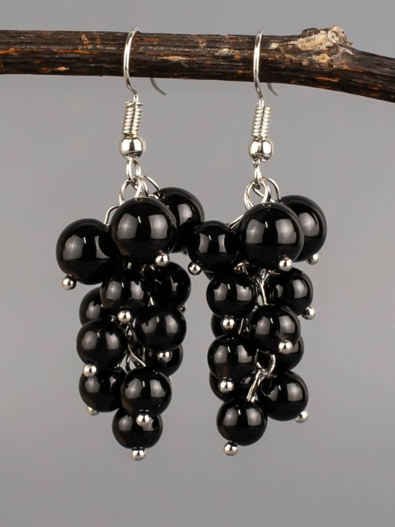 Серьги из агата "Соцветие" 03-1593