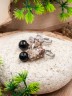 Серьги из агата "Мелодия" 03-1256