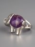 Кольцо из аметиста "Слоник" 04-874