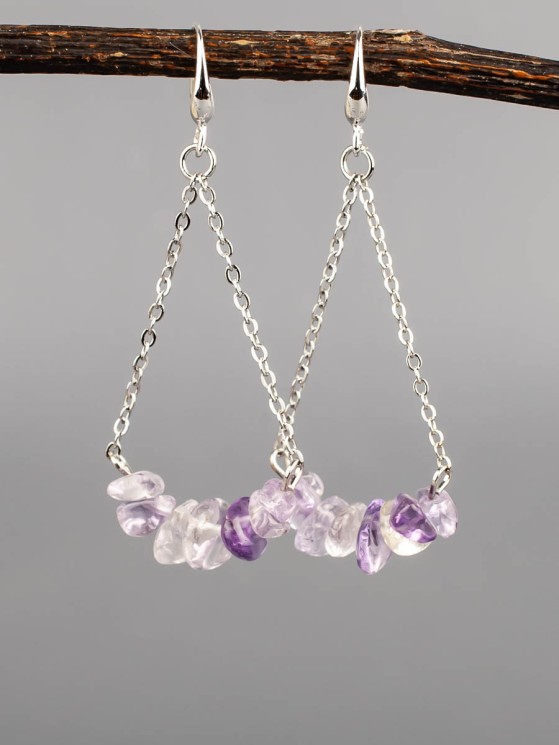 Серьги из аметрина "Атлантида" 03-1671