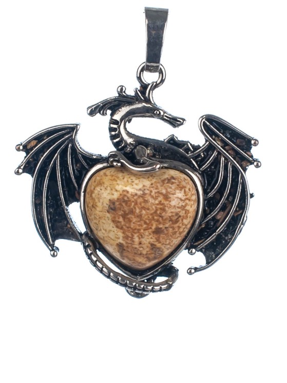 Кулон из яшмы «Дракон» 01-577