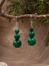 Серьги из иск. малахита "Дарина" с9328