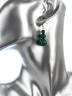 Серьги из иск. малахита "Дарина" с9328