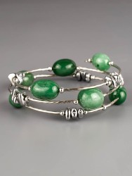 Браслет из нефрита "Настроение" 02-1096