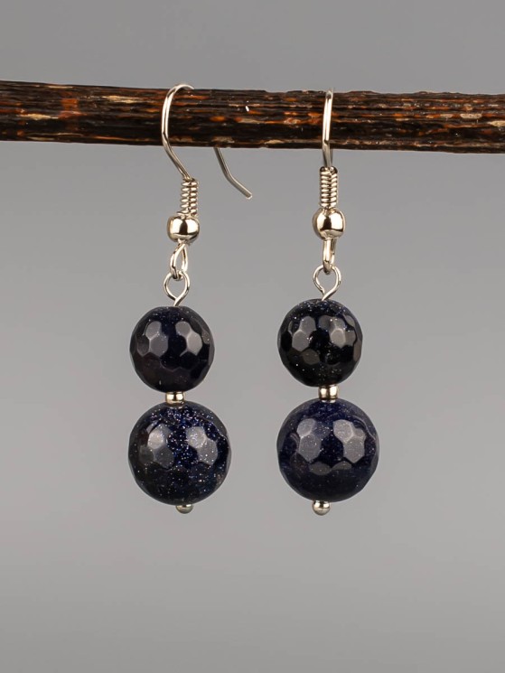 Серьги из авантюрина "Восток" 03-1704