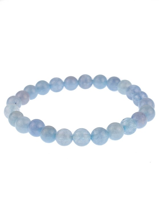 Браслет из аквамаринового кварца "Классика 8" бП527