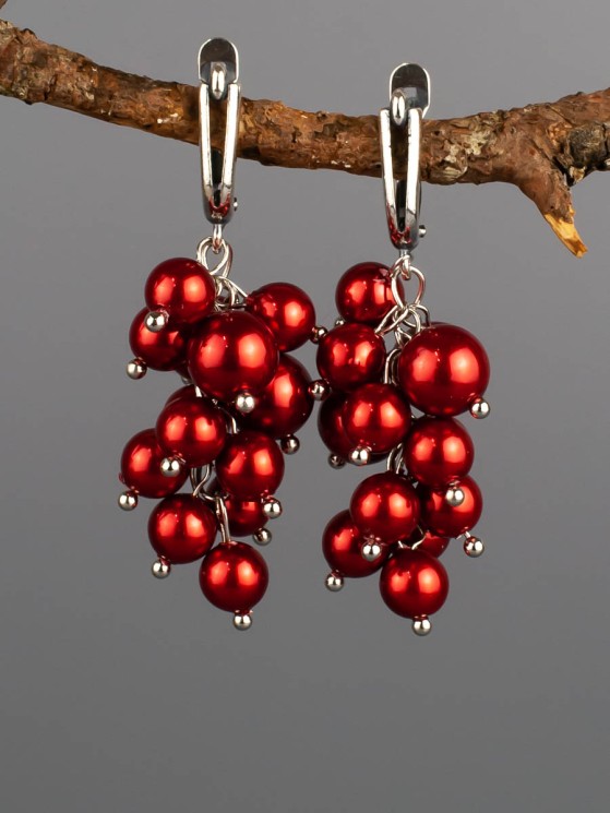 Серьги из жемчуга Майорка "Гроздь" 03-1381