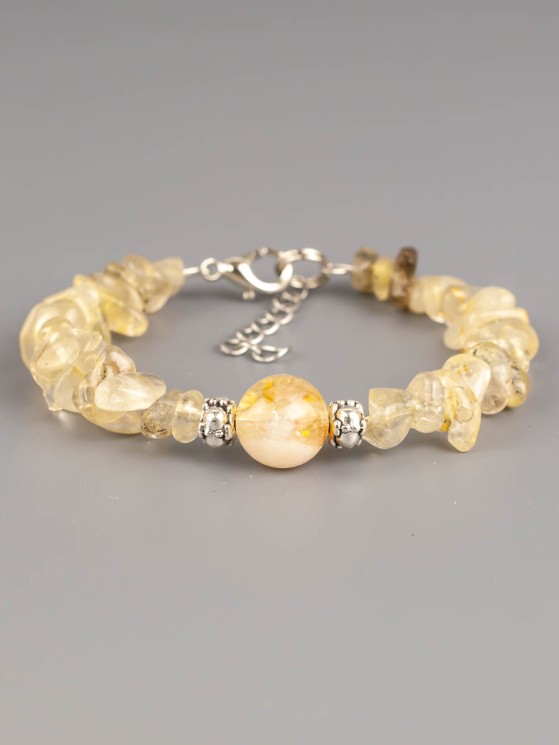 Браслет из цитрина "Орбита" 02-1113