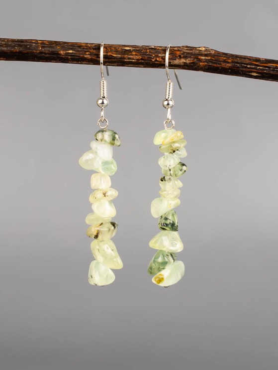 Серьги из пренита "Забава" 03-1645