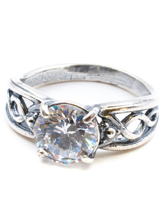 Кольцо из фианита "Августа" кг-028-ФН