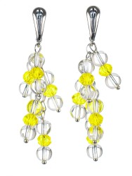 Серьги из хрусталя "Смородина" 03-1147