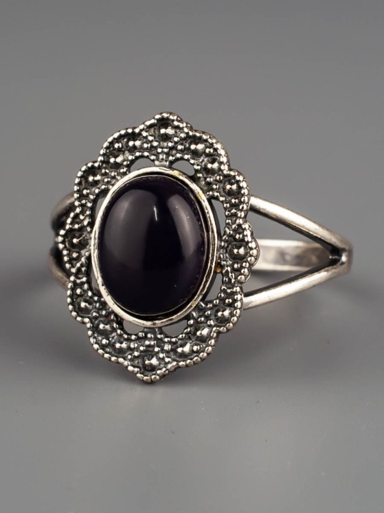 Кольцо из агата "Картинка" кг-004-АГЧ