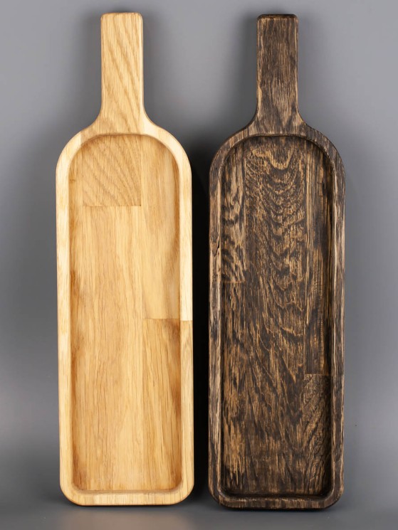 Набор менажниц из дерева дуб 9,5-35 см "Бутылка" 54-080