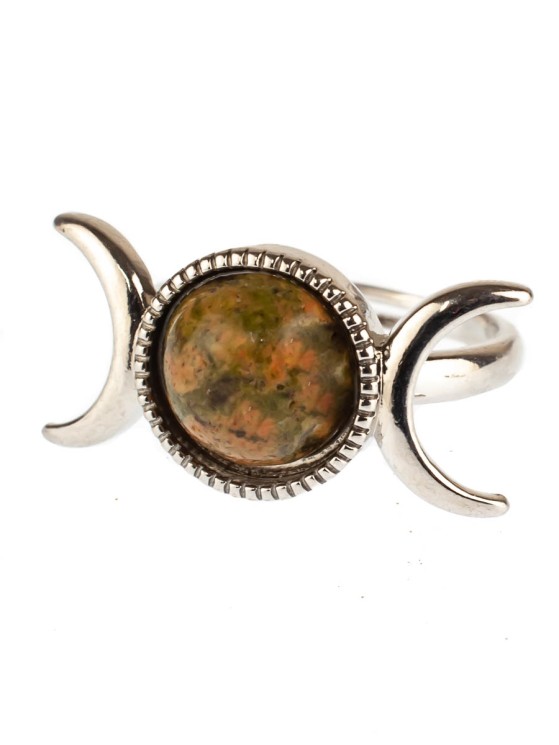 Кольцо из унакита "Мечта" 04-409