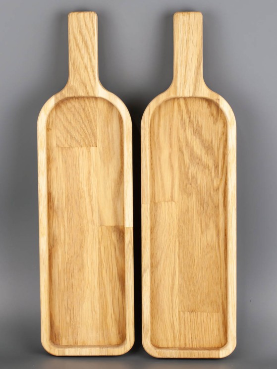 Набор менажниц из дерева дуб 9,5-35 см "Бутылка" 54-081