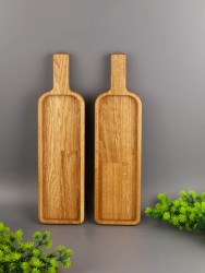 Набор менажниц из дерева дуб 9,5-35 см "Бутылка" 54-081