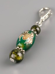 Брелок "Дзи Паук" с агатом БРК-979