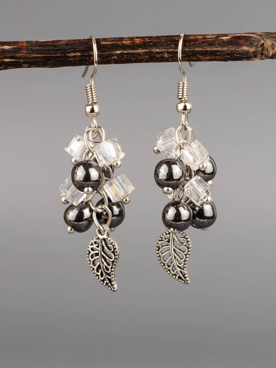 Серьги из гематита "Восток" 03-1707